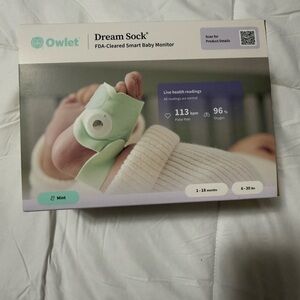 Owlet Dream Sock Smart Baby Monitor - Mint BRAND NEW